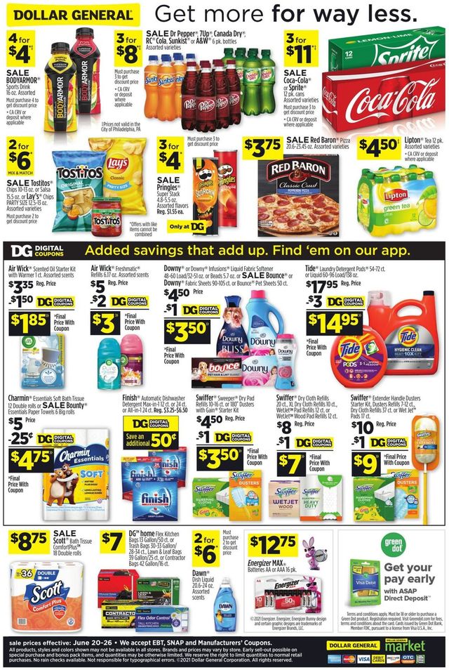 Dollar General Ad from 06/20/2021