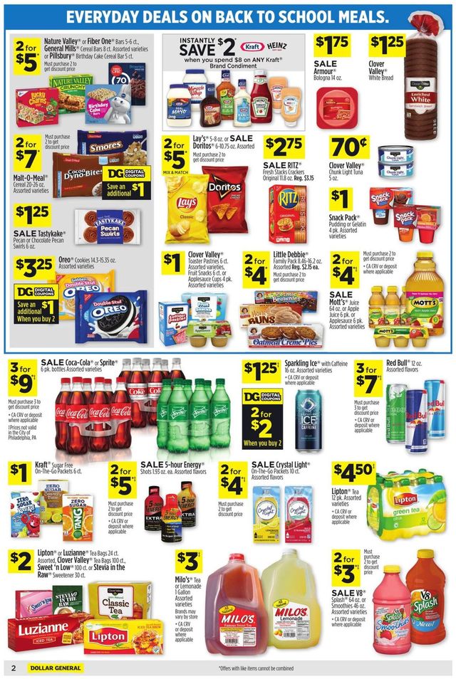 Dollar General Ad from 07/11/2021