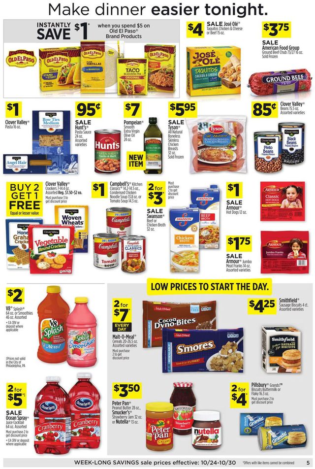 Dollar General Ad from 10/24/2021