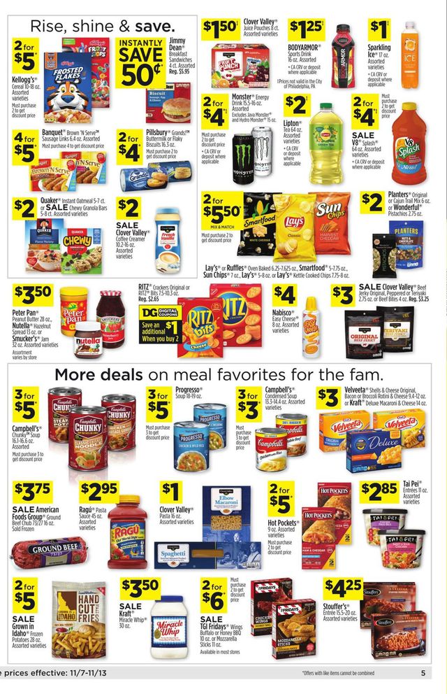 Dollar General Ad from 11/07/2021