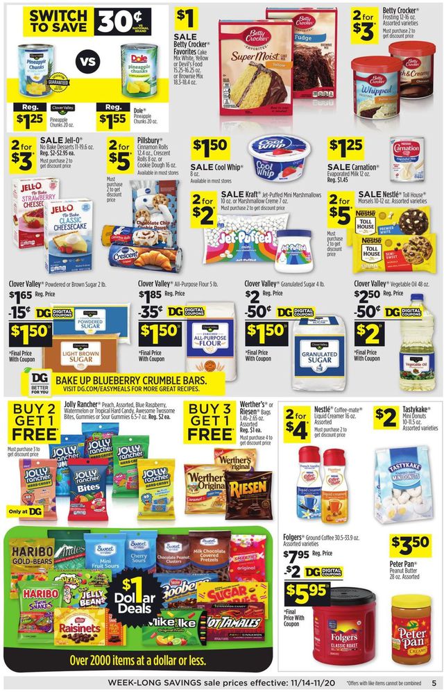Dollar General Ad from 11/14/2021