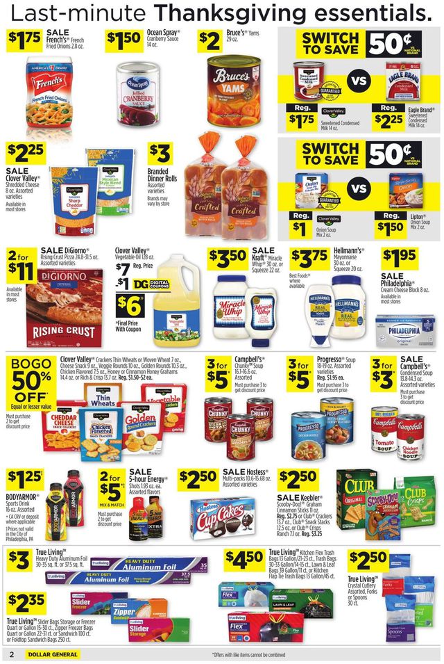 Dollar General Ad from 11/21/2021
