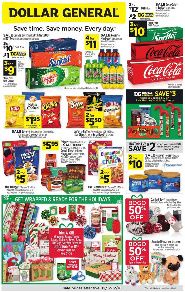 Dollar General Ad from 12/12/2021