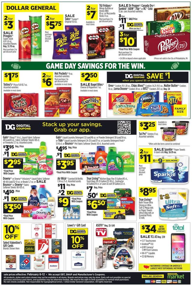 Dollar General Ad from 02/06/2022
