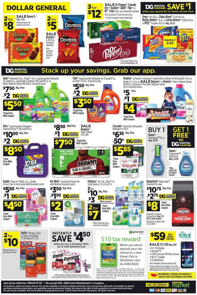 Dollar General Ad from 03/06/2022
