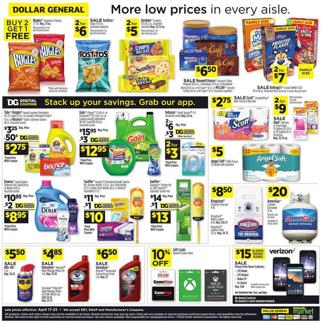 Dollar General Ad from 04/17/2022
