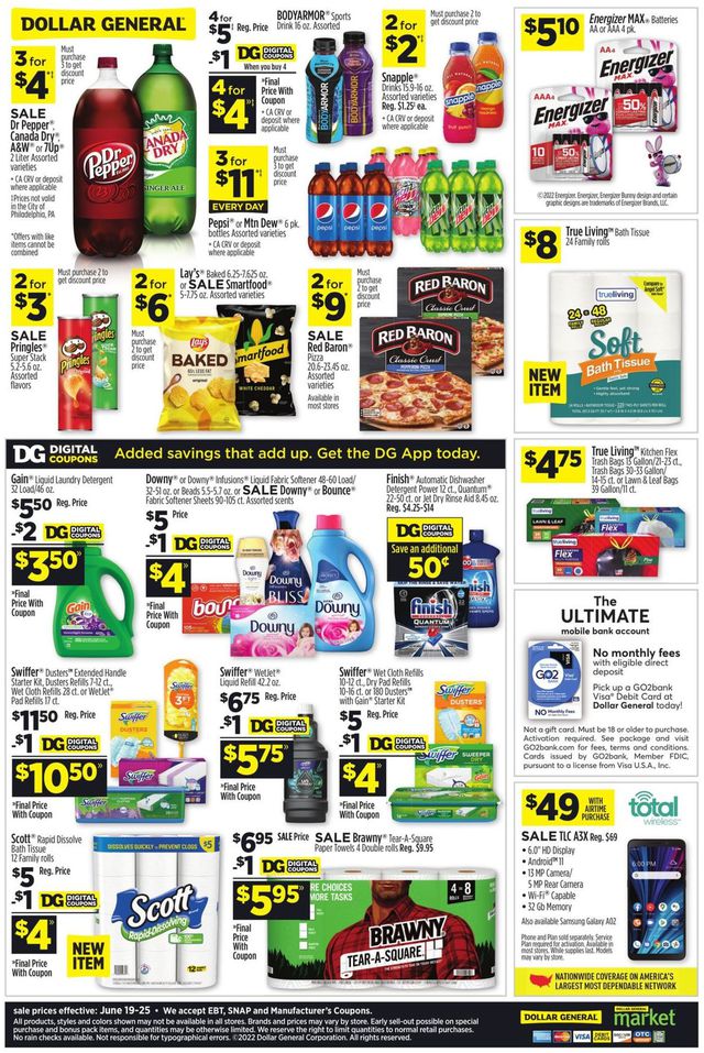Dollar General Ad from 06/19/2022