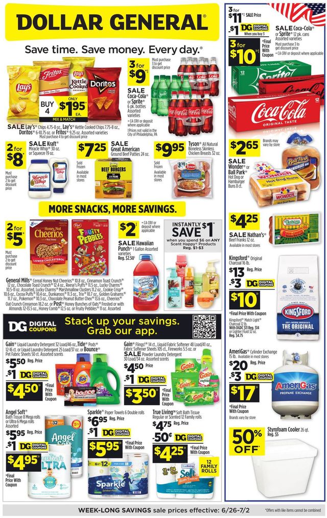Dollar General Ad from 06/26/2022