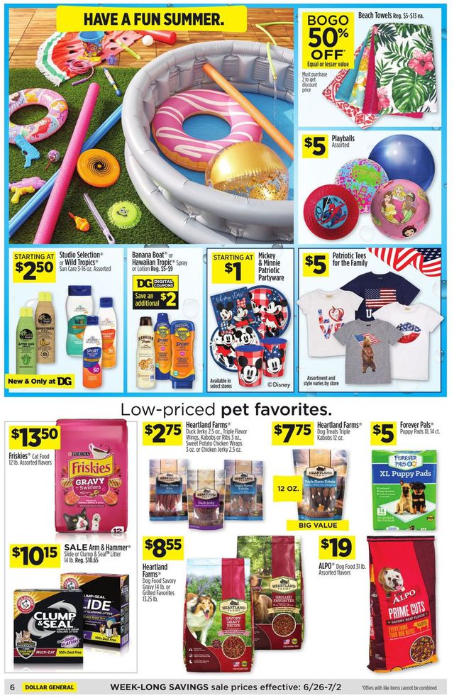 Dollar General Ad from 06/26/2022