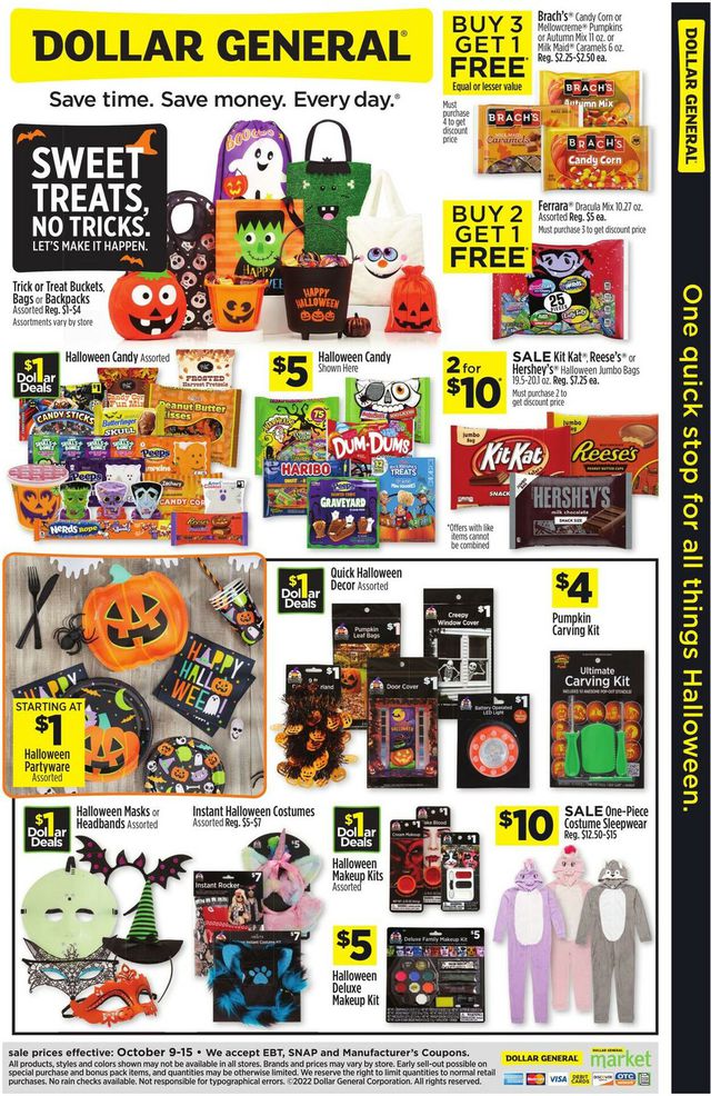 Dollar General Ad from 10/09/2022