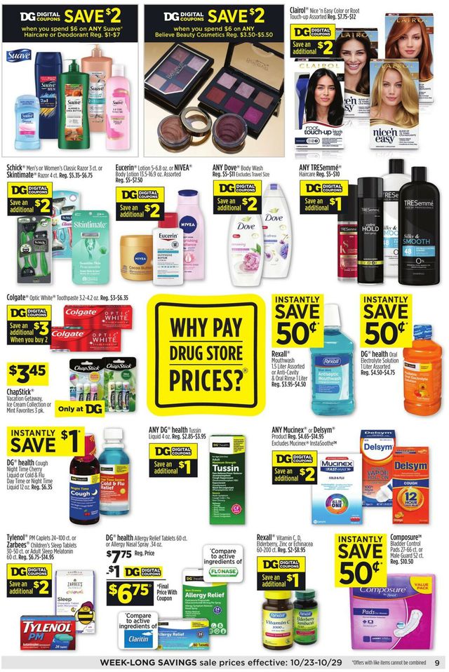 Dollar General Ad from 10/23/2022