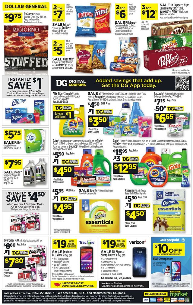 Dollar General Ad from 11/27/2022