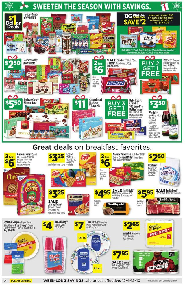 Dollar General Ad from 12/04/2022