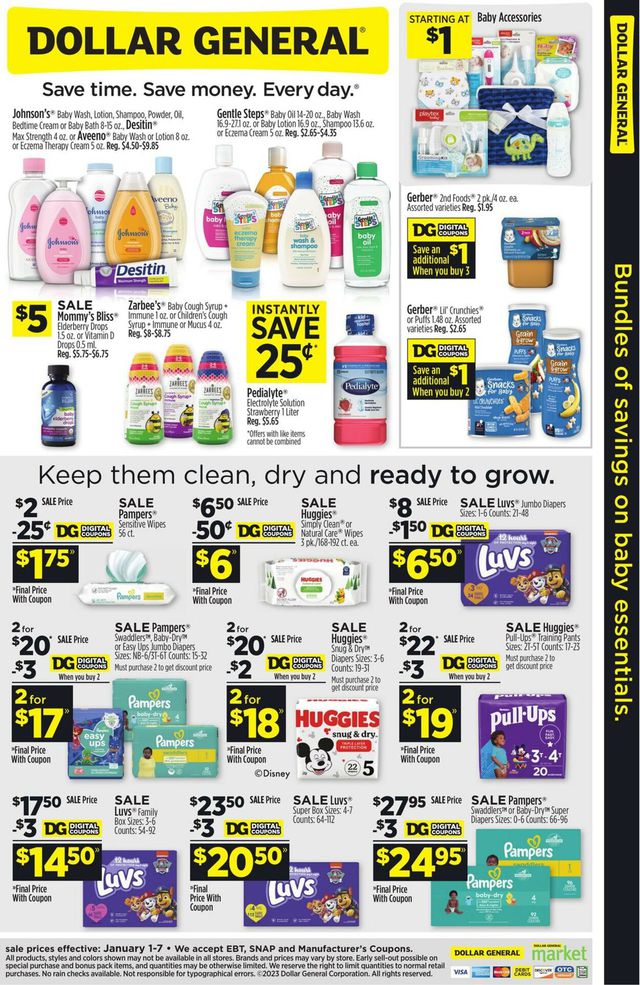 Dollar General Ad from 01/01/2023