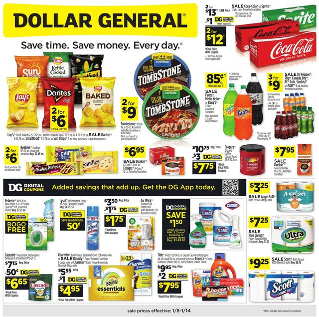 Dollar General Ad from 01/08/2023