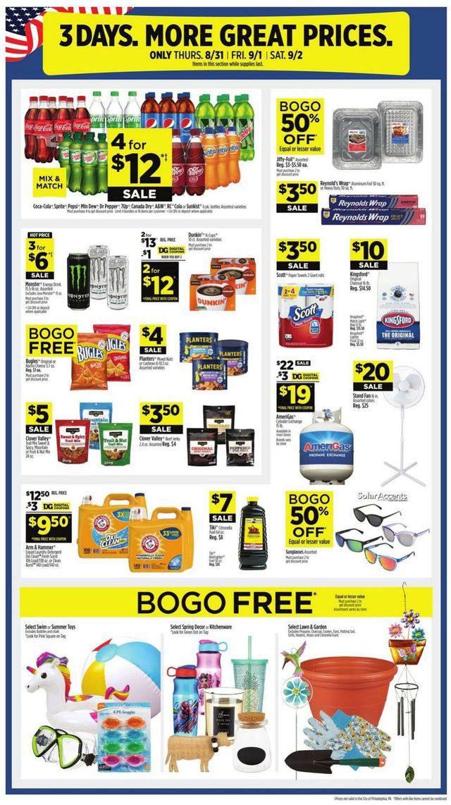 Dollar General Ad from 08/27/2023