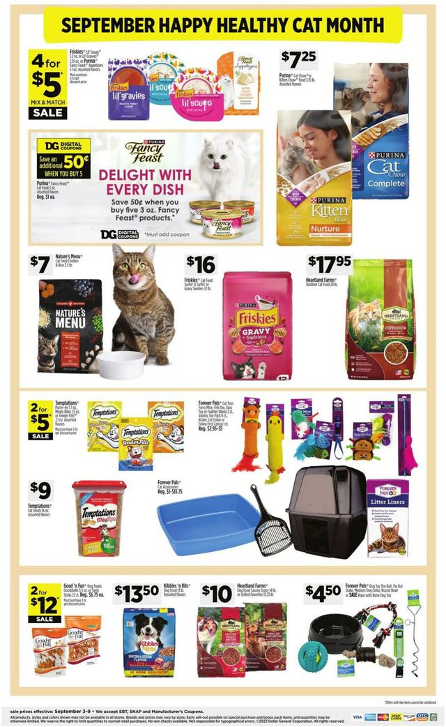 Dollar General Ad from 09/05/2023