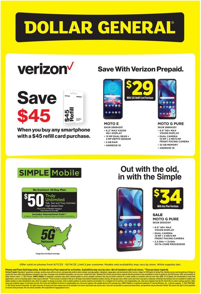 Dollar General Ad from 09/17/2023