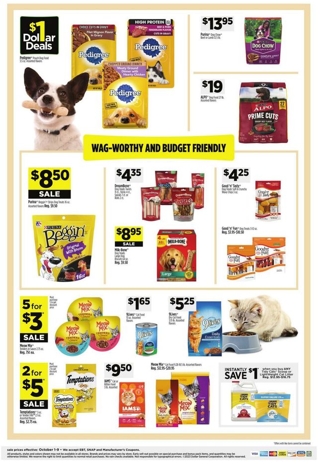 Dollar General Ad from 10/01/2023