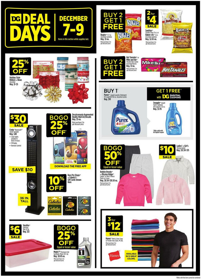Dollar General Ad from 12/03/2023