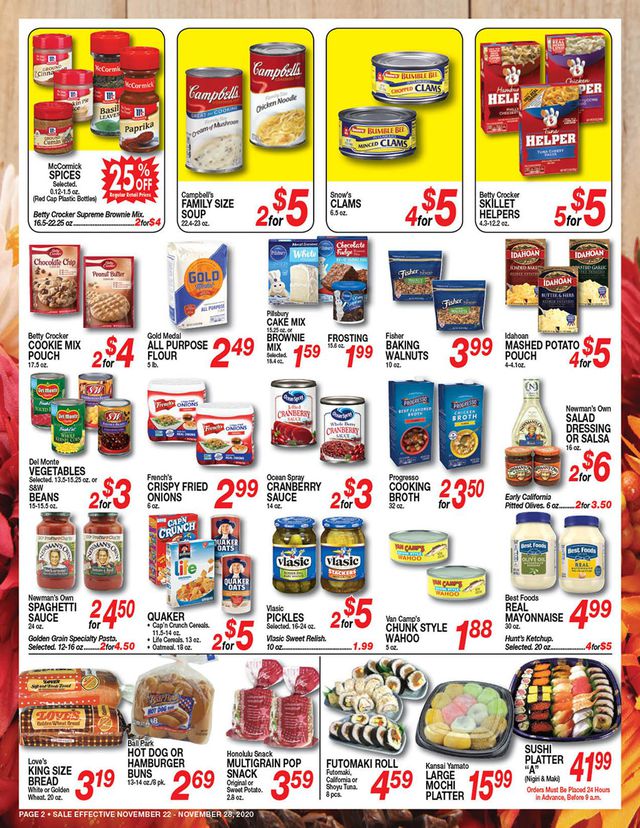 Don Quijote Hawaii Ad from 11/22/2020