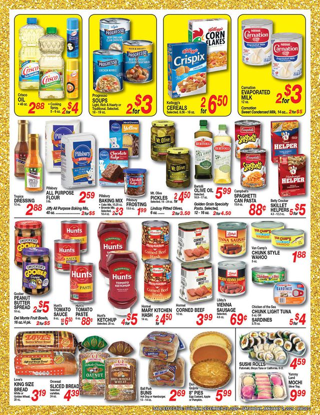 Don Quijote Hawaii Ad from 12/27/2020