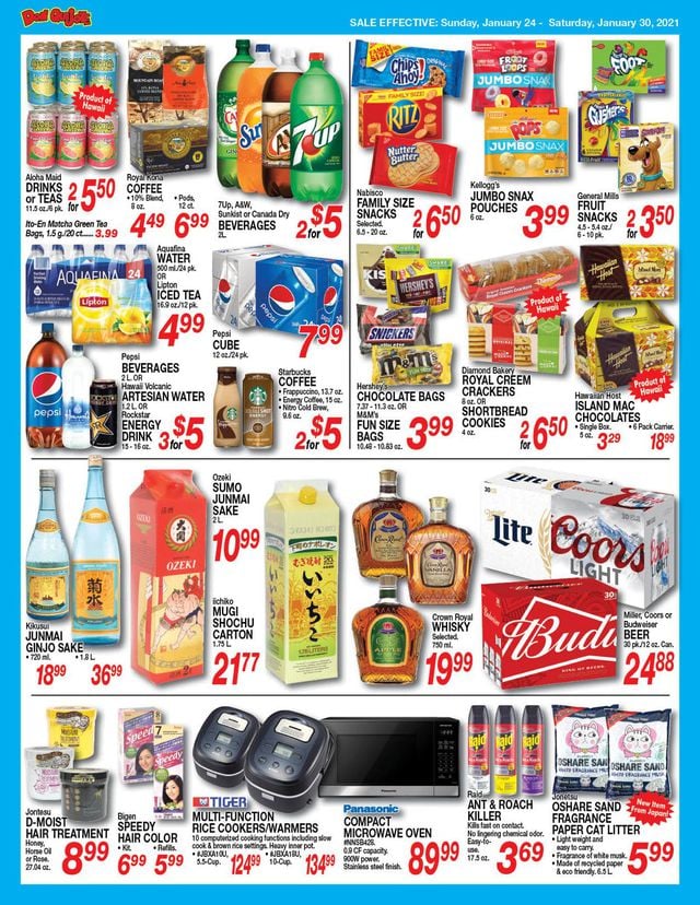 Don Quijote Hawaii Ad from 01/24/2021