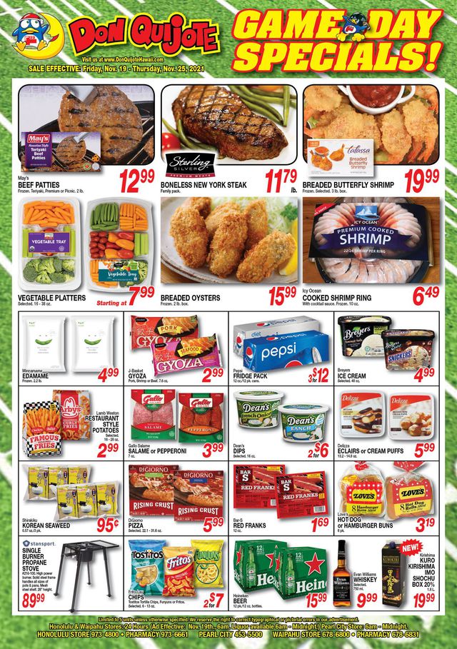 Don Quijote Hawaii Ad from 11/19/2021