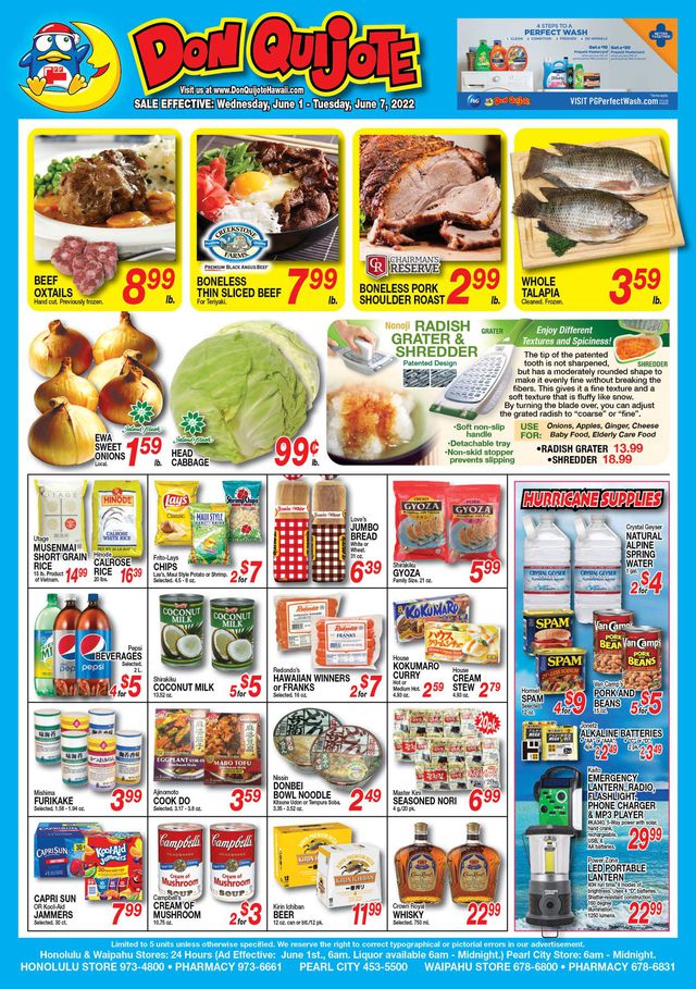 Don Quijote Hawaii Ad from 06/01/2022