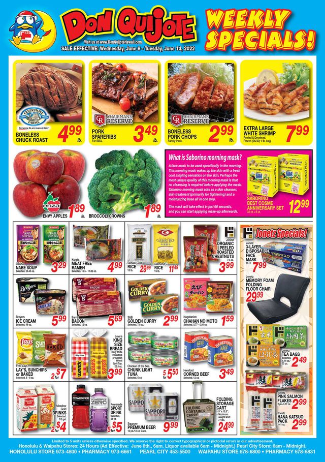 Don Quijote Hawaii Ad from 06/08/2022