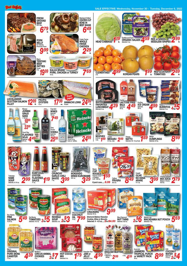 Don Quijote Hawaii Ad from 11/30/2022
