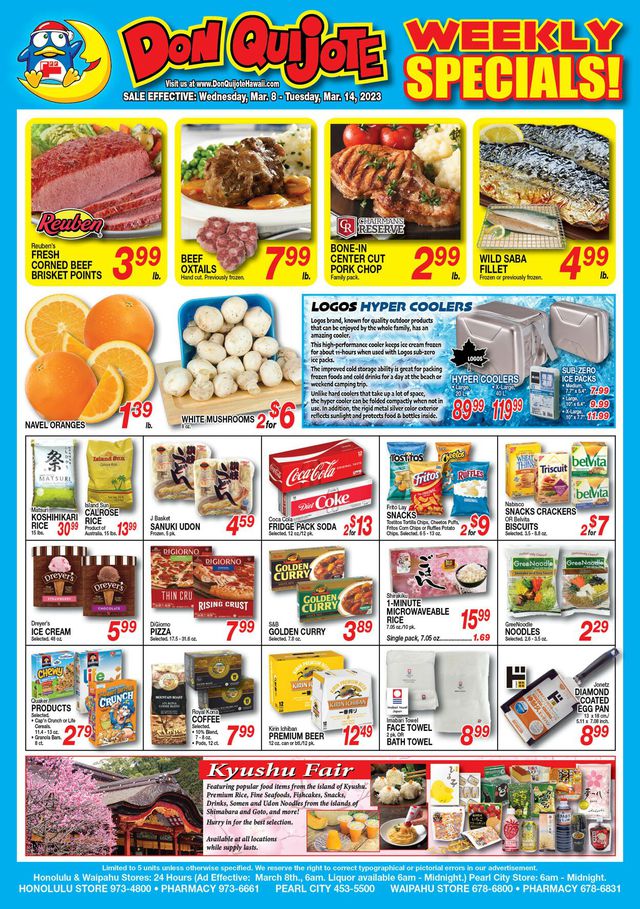 Don Quijote Hawaii Ad from 03/01/2023