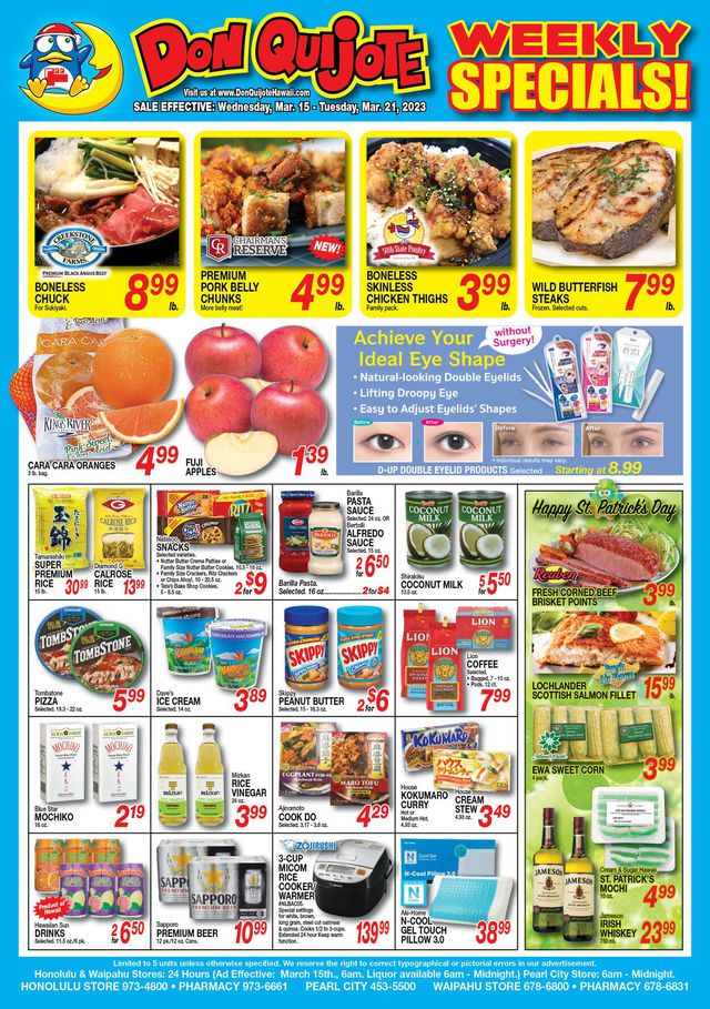 Don Quijote Hawaii Ad from 03/15/2023