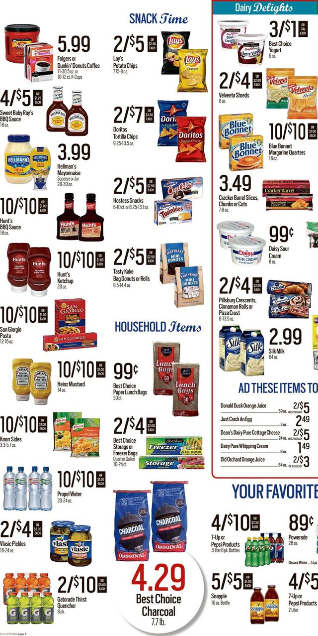 Dot's Market Ad from 08/24/2020
