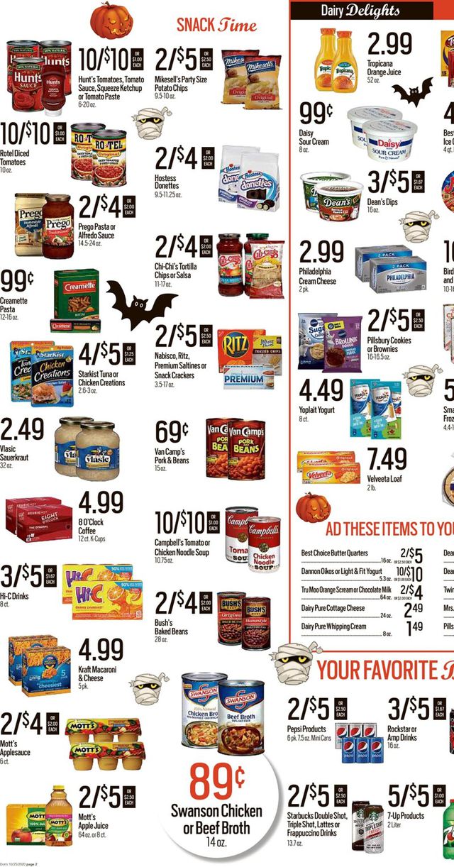 Dot's Market Ad from 10/26/2020
