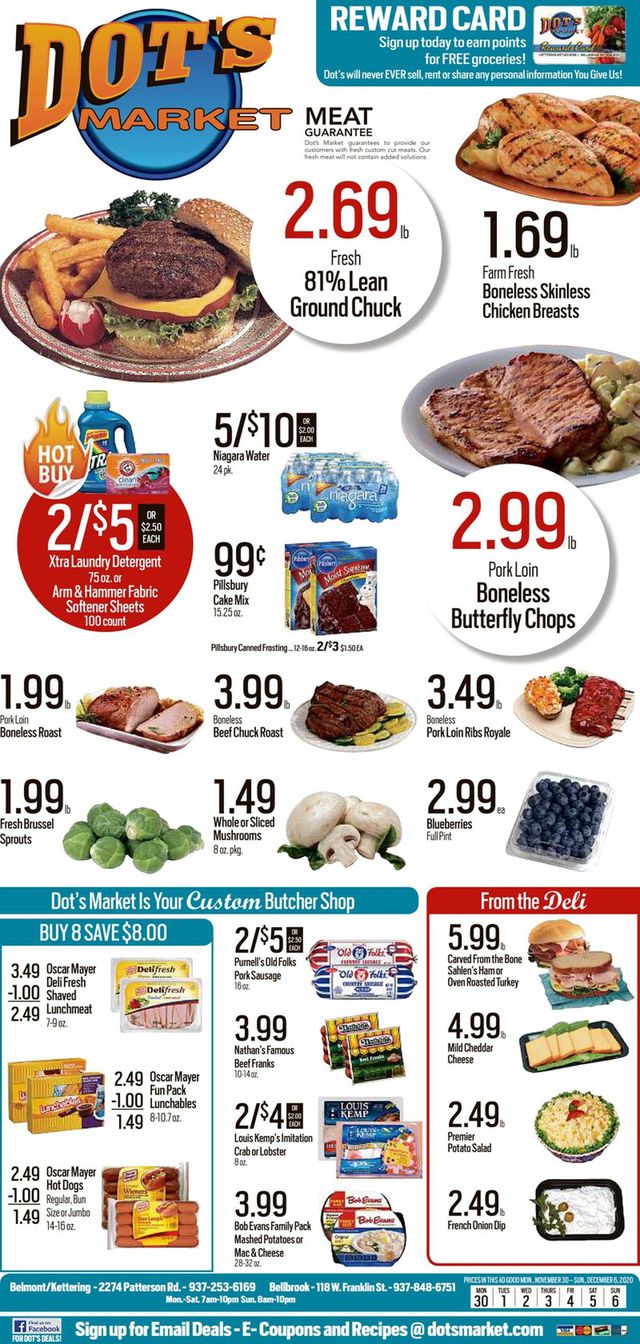 Dot's Market Ad from 11/30/2020