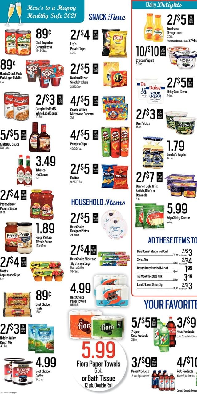 Dot's Market Ad from 12/28/2020