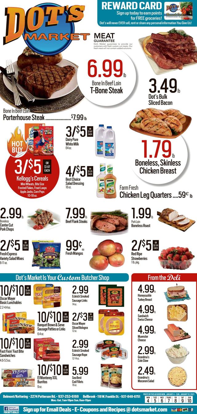 Dot's Market Ad from 01/04/2021