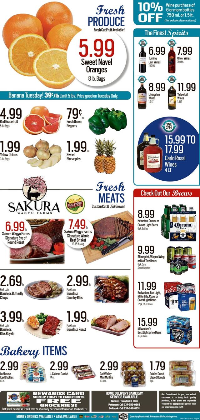 Dot's Market Ad from 01/18/2021