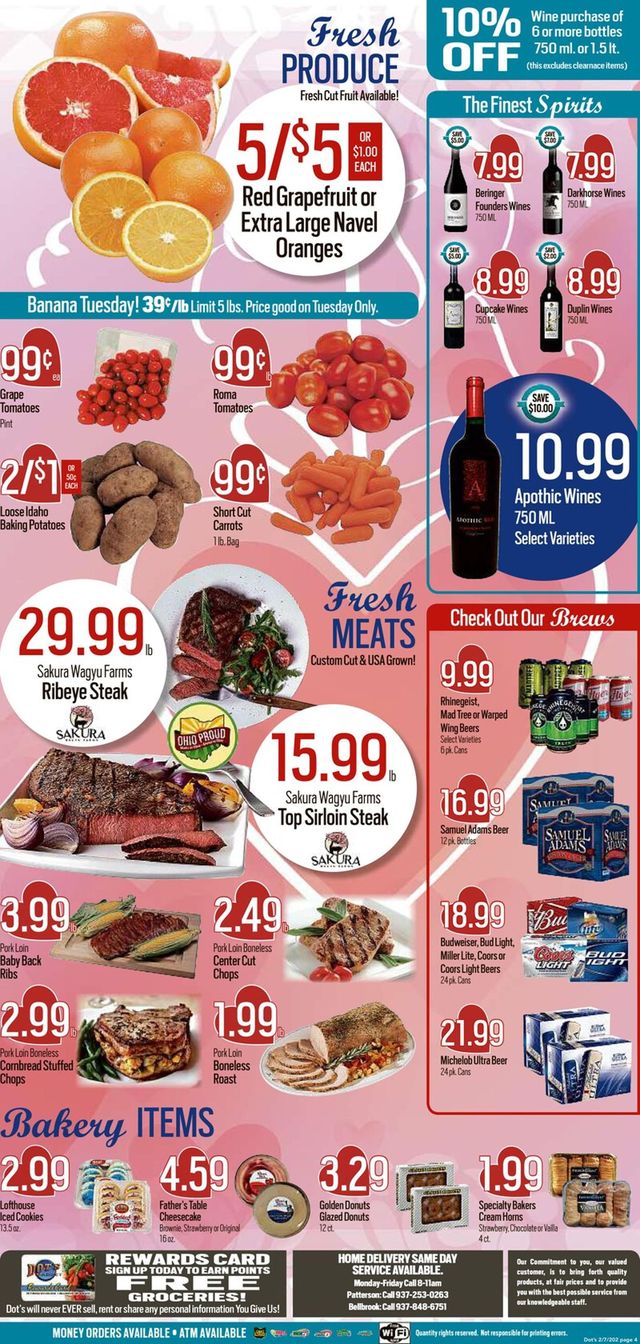 Dot's Market Ad from 02/08/2021