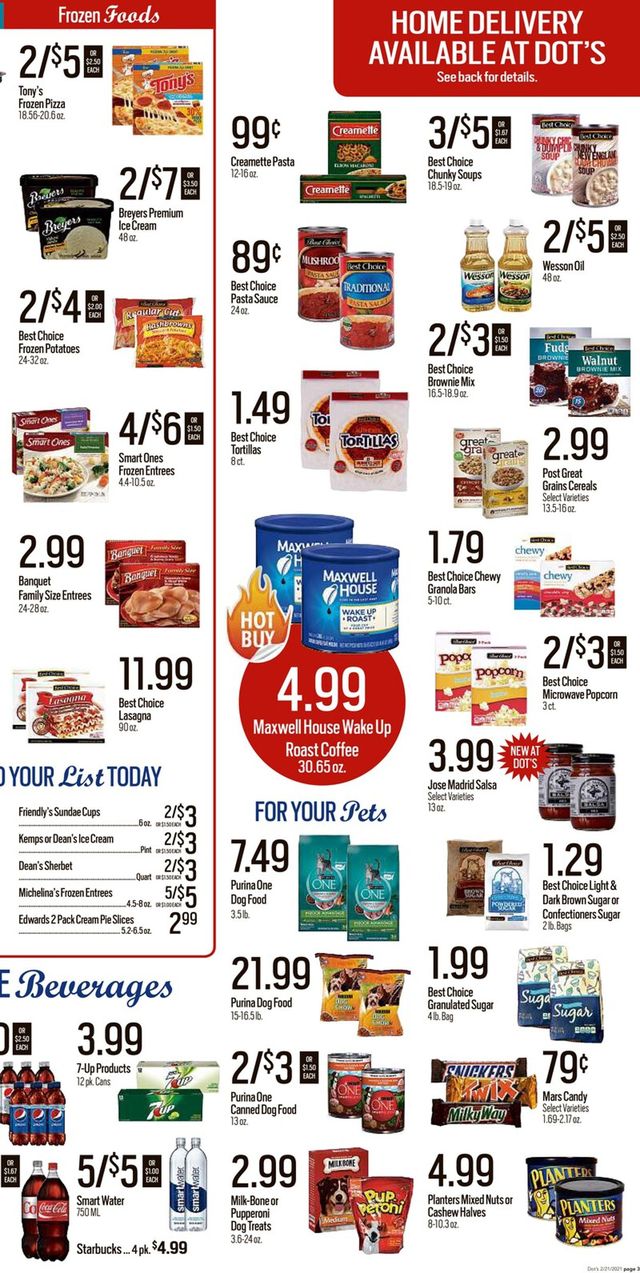 Dot's Market Ad from 02/22/2021