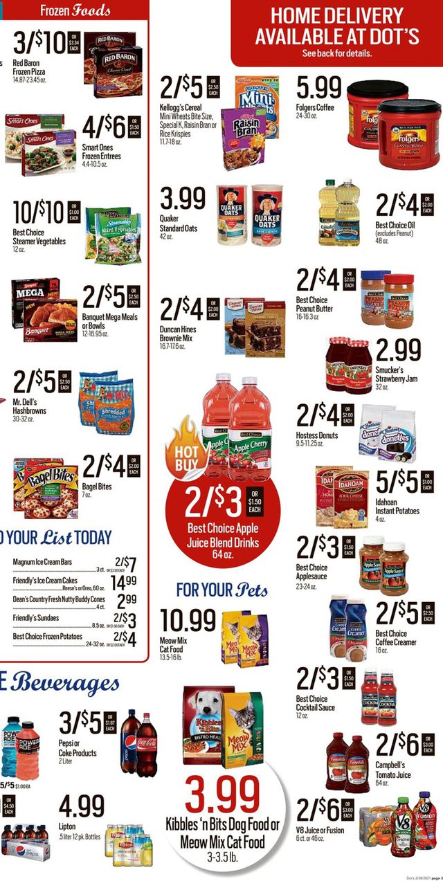 Dot's Market Ad from 03/01/2021