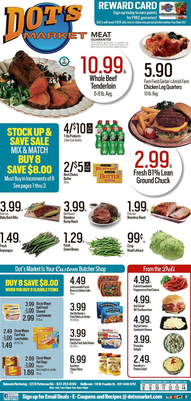 Dot's Market Ad from 03/08/2021