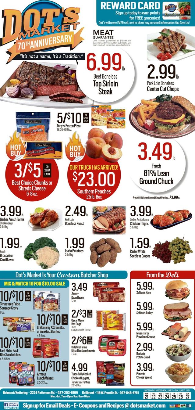 Dot's Market Ad from 06/21/2021
