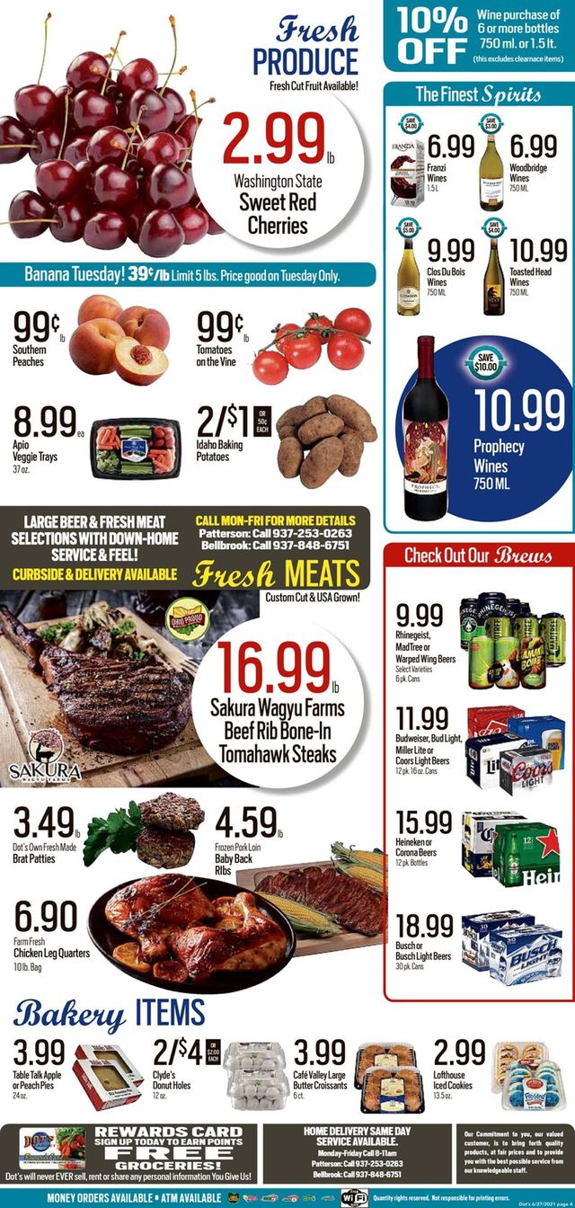 Dot's Market Ad from 06/28/2021