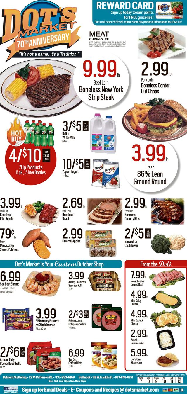 Dot's Market Ad from 09/07/2021