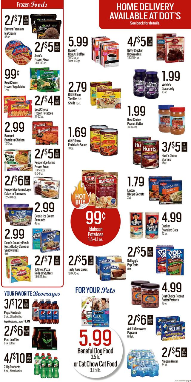 Dot's Market Ad from 10/04/2021