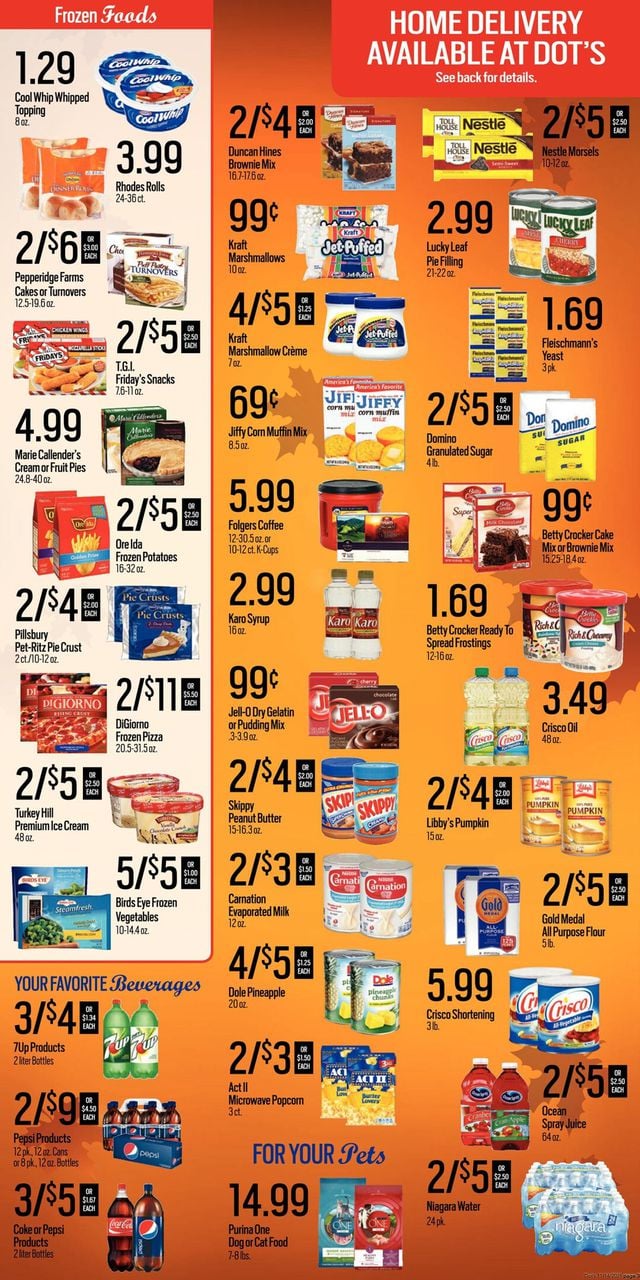 Dot's Market Ad from 11/15/2021