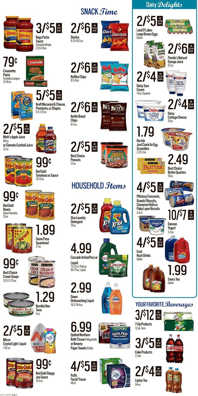 Dot's Market Ad from 11/29/2021
