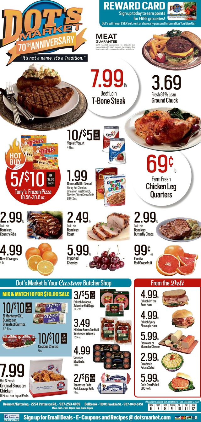 Dot's Market Ad from 12/06/2021